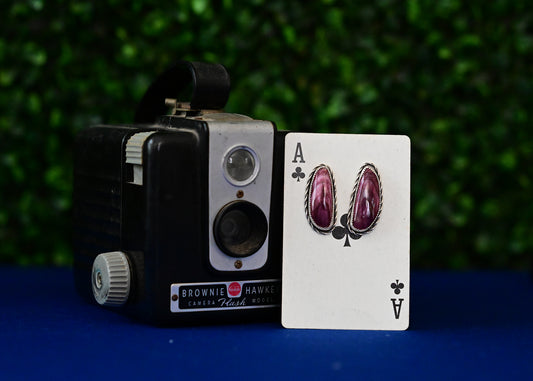 Purple Spiny Earrings (Large)