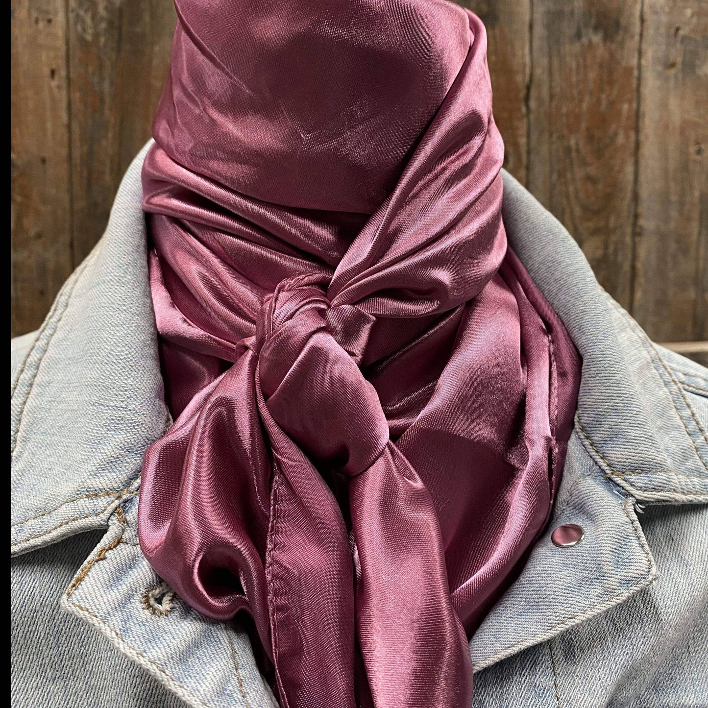 35X35" Solid Rose Wild Rag/Scarf WRS6