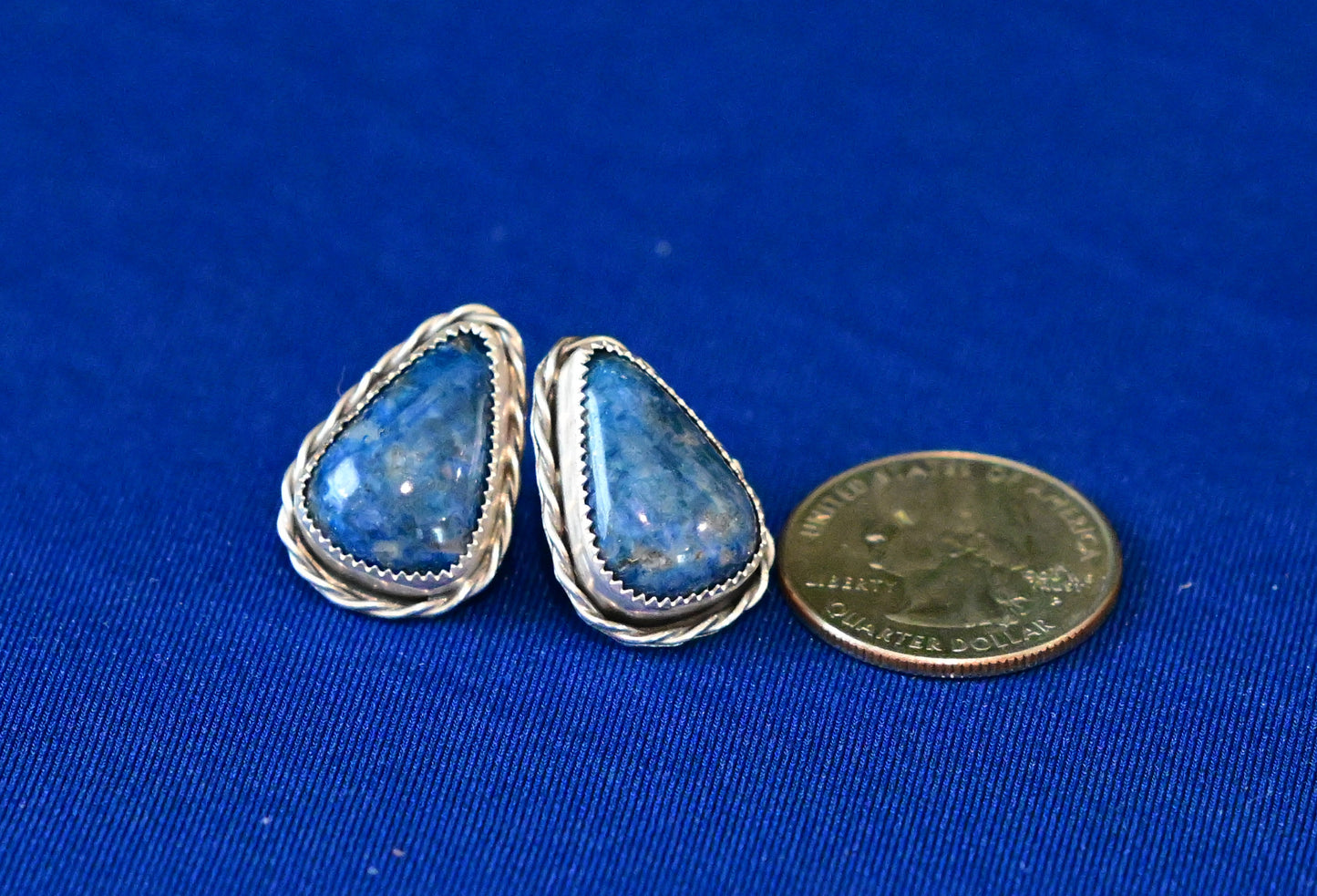 Lapis Earrings Teardrop