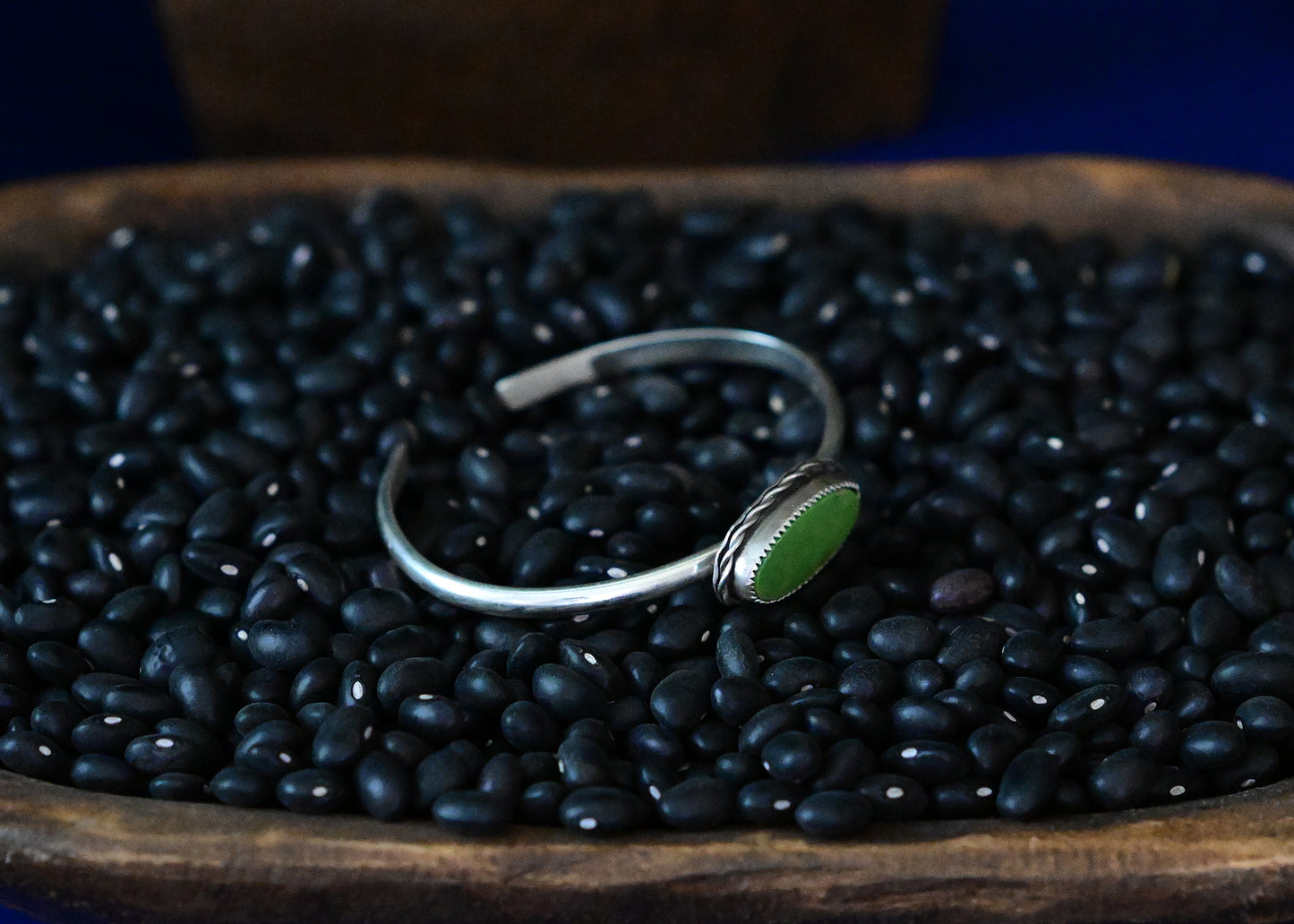 Green Turquoise Cuff 6"